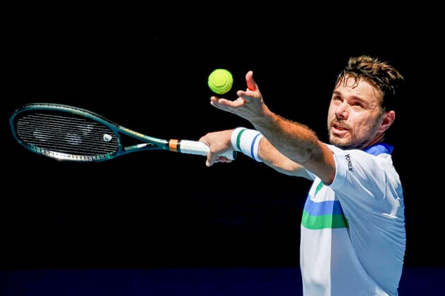 Stan Wawrinka SUI ,serve,ball throw, Copyright: xJuergenxHasenkopfx