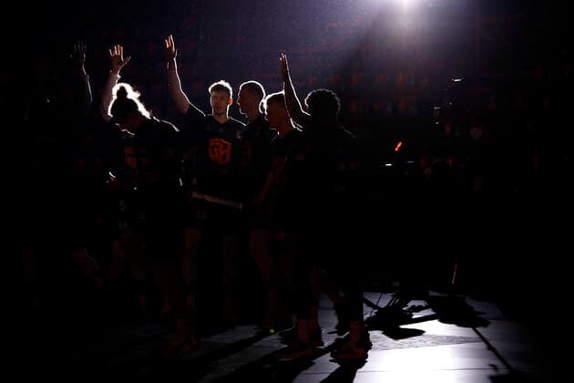 10 02 2021, easyCredit Basketball Bundesliga, BBL, season 2020 2021, men, Chemnitz Niners Rasta Vechta welcoming the Niners Chemnitz Fair Chemnitz Saxony Germany