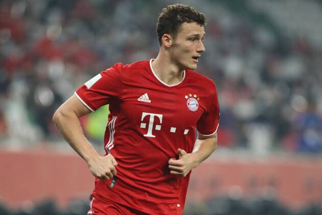 DOHA, QATAR - FEBRUARY 11: Benjamin Pavard of FC Bayern Muenchen during the FIFA Club World Cup Qatar Final on February 11, 2021 in Doha, Qatar. (Photo by Colin McPhedran) SPO, SOC, FOC  Copyright: xColinxMcPhedran