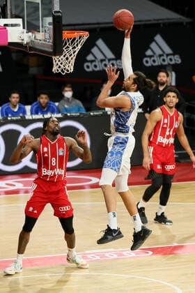 Michael Kessens Skyliners during the 18th matchday in the Beko BBL Bundesliga on 12 02 2021 GER, Basketballl, Beko BBL Bundesliga, FC Bayern Basketball vs Fraport Skyliners, 12 02 2021 Muenchen Copyright: xMarcelxEngelbrechtx Eibner-Pressefotox EP_met