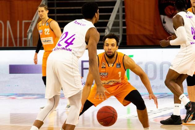Demitrius Conger Ratiopharm Ulm 01 GER, Ratiopharm Ulm vs BG Goettingen, easycredit 1 Bundesliga Basketball,18 Matchday, Season 2020 21, 12 02 2021 Ratiopharm Ulm vs BG Goettingen, 1 Basketball Bundesliga Neu Ulm Copyright: xEibner-Pressefoto RogerxBuerkex EP_EER