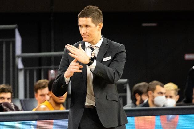 Jaka Lakovic Ratiopharm Ulm coach GER, Ratiopharm Ulm vs BG Goettingen, easycredit 1 Bundesliga Basketball,18 matchday, season 2020 21, 12 02 2021 Ratiopharm Ulm vs BG Goettingen, 1 Basketball Bundesliga Neu Ulm Copyright: xEibner-Pressefoto RogerxBuerkex EP_EER