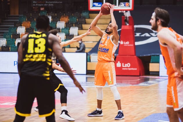 easyCredit BBL 18 Matchday RASTA Vechta vs MHP RIESEN Ludwigsburg, 12 02 2021 Stefan Peno RASTA Vechta, 4 easyCredit BBL 18 Matchday RASTA Vechta vs MHP RIESEN Ludwigsburg on 12 02 2021 in Vechta RASTA Dome , Germany, Copyright: xBEAUTIFULxSPORTS Neddermannx