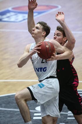 Basketball Germany, 1 Bundesliga, Hamburg Towers Telekom Baskets Bonn, Hamburg, 12 02 2021 Justus Hollatz Towers