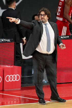 Coach Andrea Trinchieri FCBB during the 18th matchday in the Beko BBL Bundesliga on 12 02 2021 GER, Basketballl, Beko BBL Bundesliga, FC Bayern Basketball vs Fraport Skyliners, 12 02 2021 Muenchen Copyright: xMarcelxEngelbrechtx Eibner-Pressefotox EP_met