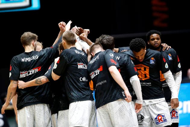12 02 2021, easyCredit Basketball Bundesliga, BBL, season 2020 2021, men, Chemnitz Niners Brose Bamberg Niners Chemnitz Chemnitz Fair Chemnitz Saxony Germany