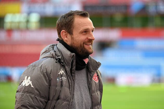 Leverkusen, Bayarena, 13 02 21, GER, men, 1 Bundesliga, season 2020 2021, Bayer 04 Leverkusen FSV Mainz 05 picture coach Bo Svensson Mainz NRW Germany.