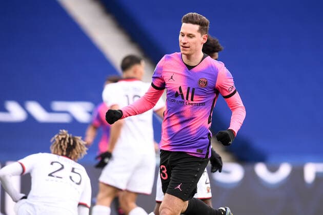 JOIE - 23 JULIAN DRAXLER (PSG) FOOTBALL : Paris SG vs Nice - Ligue 1 Uber Eats - 13 02 2021 FEP Panoramic 