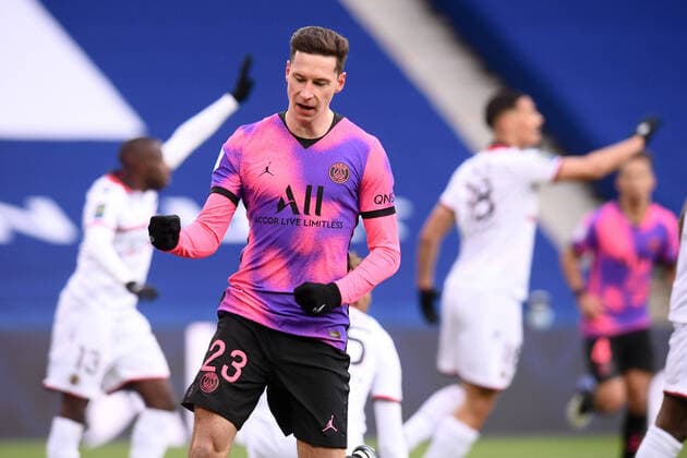 JOIE - 23 JULIAN DRAXLER (PSG) FOOTBALL : Paris SG vs Nice - Ligue 1 Uber Eats - 13 02 2021 FEP Panoramic 