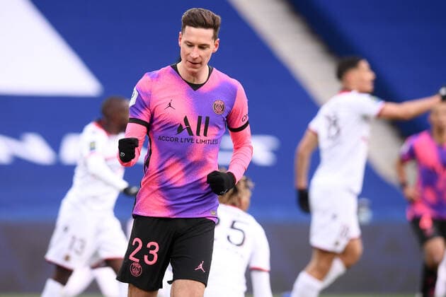 JOIE - 23 JULIAN DRAXLER (PSG) FOOTBALL : Paris SG vs Nice - Ligue 1 Uber Eats - 13 02 2021 FEP Panoramic 
