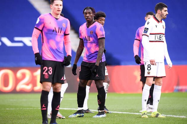 18 BIOTY MOISE KEAN (PSG) FOOTBALL : Paris SG vs Nice - Ligue 1 Uber Eats - 13 02 2021 FEP Panoramic 