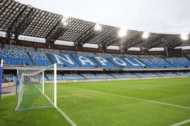 Photo Alessandro Garofalo LaPresse February 13, 2021 Naples, Italy soccer Napoli vs Juventus - Italian Football Championship League A TIM 2020 2021 - Diego Armando Maradona stadium. In the pic: Diego Armando Maradona stadium.  Copyright: xAlessandroxGarofalo LaPressex