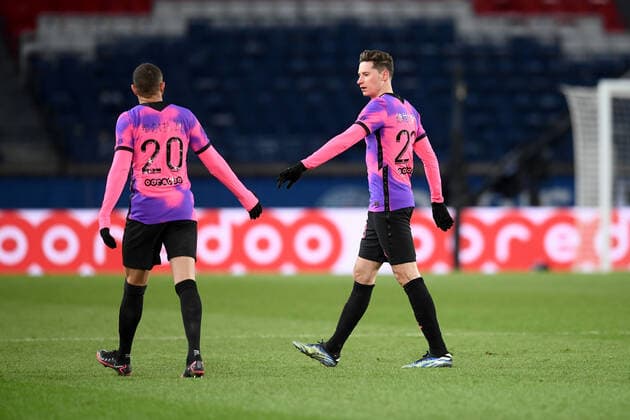 JOIE - FAIR PLAY - 23 JULIAN DRAXLER (PSG) FOOTBALL : Paris SG vs Nice - Ligue 1 Uber Eats - 13 02 2021 FEP Panoramic 