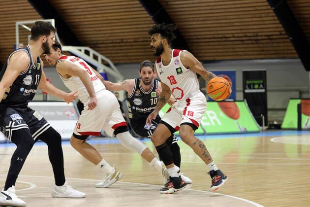 Rheinstars Cologne Iserlohn Kangaroos Basketball Pro B Cologne Germany 13 02 2021 Marco Solese Porcher Jimenez Rheinstars Cologne
