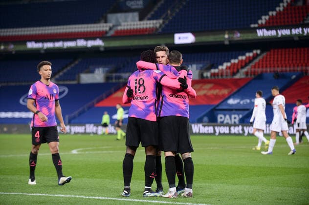 JOIE - FAIR PLAY - 23 JULIAN DRAXLER (PSG) FOOTBALL : Paris SG vs Nice - Ligue 1 Uber Eats - 13 02 2021 FEP Panoramic 