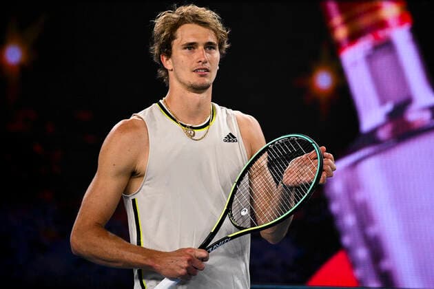 Tennis, Australian Open, Day 7, Alexander Zverev - Dusan Lajovic