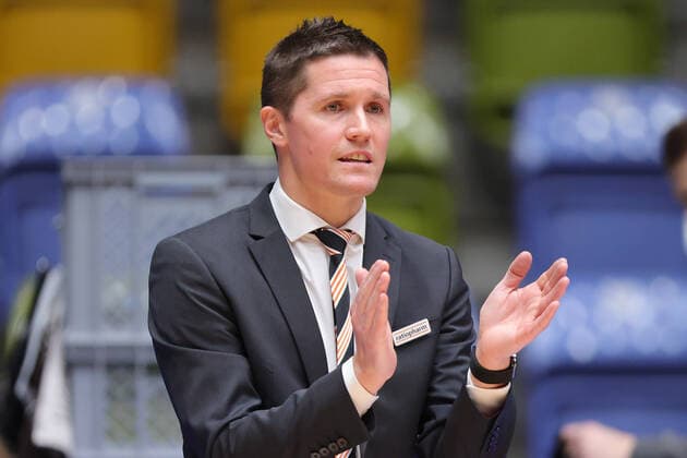 Fraport Skyliners ratiopharm Ulm, easyCredit BBL Head Coach Jaka Lakovic Ulm Basketball match of the easyCredit BBL between the Fraport Skyliners and ratiopharm Ulm on 14 February 2021 at the Fraport Arena in Frankfurt am Main , Frankfurt am Main Hesse Germany Fraport Arena