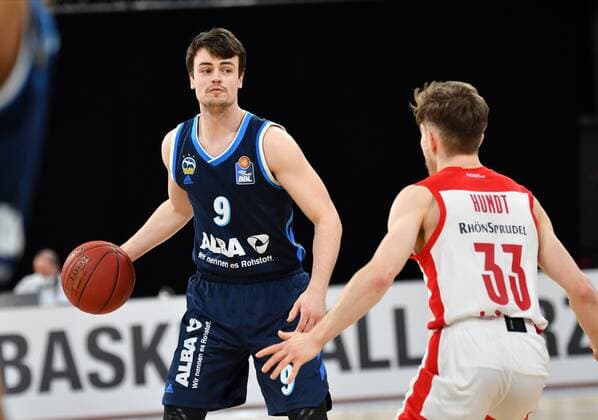 BAMBERG 14 02 2021 Basketball easycredit 1 Basketball Bundesliga 19 Matchday Brose Bamberg vs Alba Berlin Jonas Mattisseck 9, Alba Berlin vs Bennet Hundt 33, Brose Bamberg Photo Hans Martin Issler isslerimages Brose Bamberg vs Alba Berlin