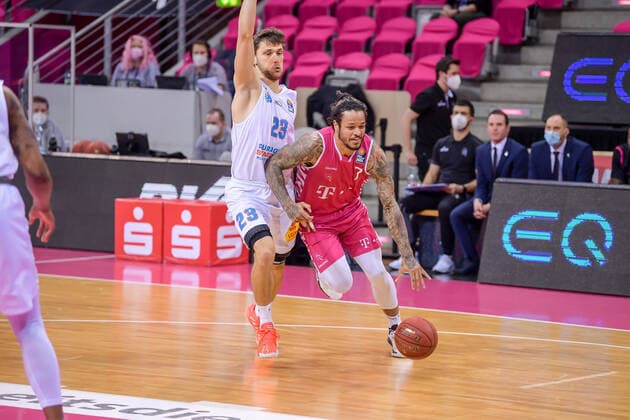 easyCredit BBL, Telekom Baskets Bonn vs Syntainics MBC, 14 02 2021 Chris Babb Telekom Baskets Bonn 7 , easyCredit BBL, Telekom Baskets Bonn vs Syntainics MBC on 14 02 2021 at Telekom Dome Bonn, Bonn Nordrhein Westfalen Copyright: xBEAUTIFULxSPORTS Mueller-Laschetx