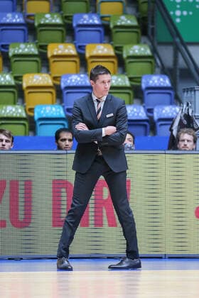 Basketball Bundesliga,Fraport Skyliners ratiopharm Ulm,2021 02 14,GER, im Holmann Jaka, HC ratiopharm Ulm , ,Eibner Pressefoto Uli Scherbaum Fraport Skyliners ratiopharm Ulm Frankfurt Copyright: xEibner-Pressefoto UlrichxScherbax EP_usm