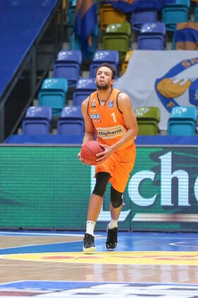 Basketball Bundesliga,Fraport Skyliners ratiopharm Ulm,2021 02 14,GER, im Conger Demitrius, ratiopharm Ulm, 1 , ,Eibner Pressefoto Uli Scherbaum Fraport Skyliners ratiopharm Ulm Frankfurt Copyright: xEibner-Pressefoto UlrichxScherbax EP_usm