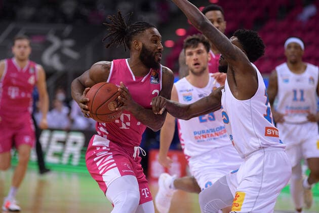 easyCredit BBL, Telekom Baskets Bonn vs Syntainics MBC, 14 02 2021 Xavier Pollard Telekom Baskets Bonn 2 , easyCredit BBL, Telekom Baskets Bonn vs Syntainics MBC on 14 02 2021 at Telekom Dome Bonn, Bonn Nordrhein Westfalen Copyright: xBEAUTIFULxSPORTS Mueller-Laschetx