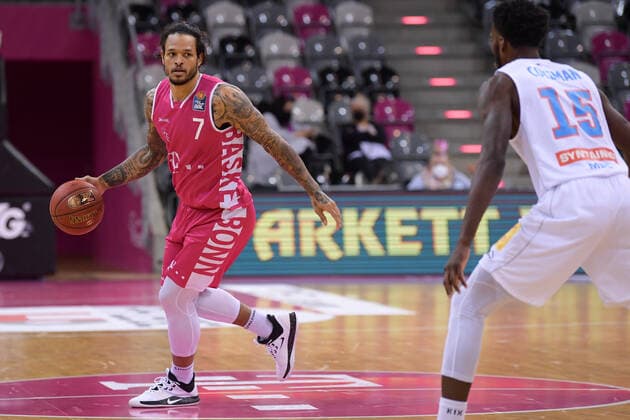 easyCredit BBL, Telekom Baskets Bonn vs Syntainics MBC, 14 02 2021 Chris Babb Telekom Baskets Bonn 7 , easyCredit BBL, Telekom Baskets Bonn vs Syntainics MBC on 14 02 2021 at Telekom Dome Bonn, Bonn Nordrhein Westfalen Copyright: xBEAUTIFULxSPORTS Mueller-Laschetx