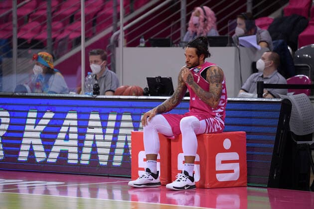 easyCredit BBL, Telekom Baskets Bonn vs Syntainics MBC, 14 02 2021 Chris Babb Telekom Baskets Bonn 7 , easyCredit BBL, Telekom Baskets Bonn vs Syntainics MBC on 14 02 2021 at Telekom Dome Bonn, Bonn Nordrhein Westfalen Copyright: xBEAUTIFULxSPORTS Mueller-Laschetx