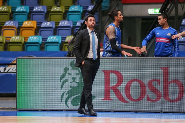 Basketball Bundesliga,Fraport Skyliners ratiopharm Ulm,2021 02 14,GER, im Gleim Sebastian, HC Fraport Skyliners , ,Eibner Pressefoto Uli Scherbaum Fraport Skyliners ratiopharm Ulm Frankfurt Copyright: xEibner-Pressefoto UlrichxScherbaumx EP_usm
