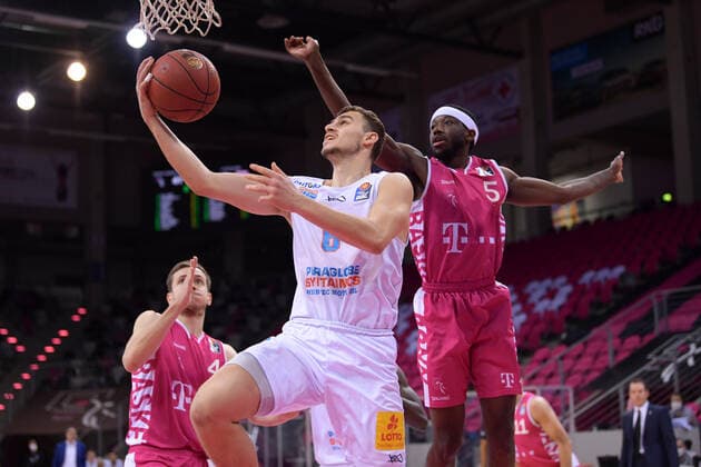 easyCredit BBL, Telekom Baskets Bonn vs Syntainics MBC, 14 02 2021 Marko Krstanovic Syntainics MBC 6 , easyCredit BBL, Telekom Baskets Bonn vs Syntainics MBC on 14 02 2021 at Telekom Dome Bonn, Bonn Nordrhein Westfalen Copyright: xBEAUTIFULxSPORTS Mueller-Laschetx