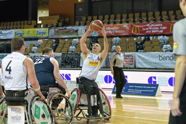 RBBL RSV Lahn Dill BBC Muensterland, 14 02 21 Ian Sagar 6 RSV Lahn Dill , Michael Niehaus 22 BBC Muensterland , Dominik Mohsler 4 RSV Lahn Dill Rittal Arena, Wetzlar, 14 02 21 Copyright: xBEAUTIFULxSPORTS Roeczeyx