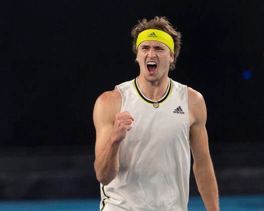 Alexander Zverev makes a fist and cheers,jubilation,joy,emotion Copyright: xJuergenxHasenkopfx