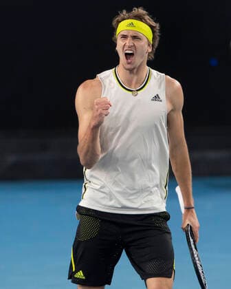Alexander Zverev makes a fist and cheers,jubilation,joy,emotion Copyright: xJuergenxHasenkopfx