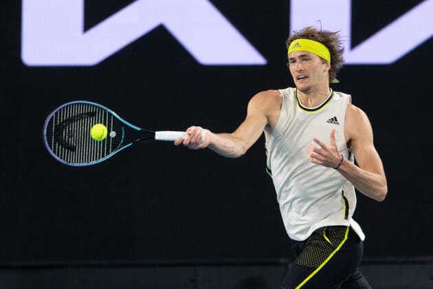 Alexander Zverev Australian Open 2021 Melbourne Park Melbourne Victoria Australia 14 02 2021 Copyright: xJuergenxHasenkopfx