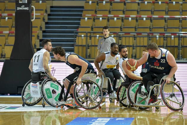 RBBL RSV Lahn Dill BBC Muensterland, 14 02 21 Michael Niehaus 22 BBC Muensterland , Mattijs Bellers 11 BBC Muensterland , Peyman Mizan 7 RSV Lahn Dill , Brian Bell 8 RSV Lahn Dill , Steve Serio 11 RSV Lahn Dill Rittal Arena, Wetzlar, 14 02 21 Copyright: xBEAUTIFULxSPORTS Roeczeyx