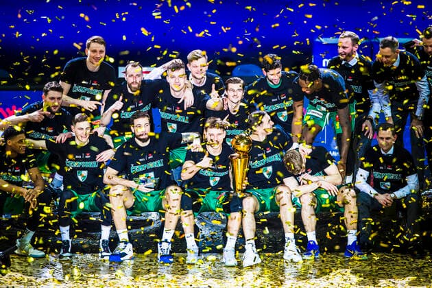 2021-02-14 Panevezys Lithuania. Lithuanian basketball Cup (Karaliaus Mindaugo Taure) final Zalgiris Kaunas vs Lietkabelis Panevezys at Cido arena in Panevezys on Sunday 14 of February 2021. Panevezys Lithuania  Copyright: xKarolisxKavolelisx sport basketball cup