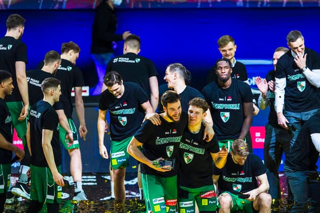 2021-02-14 Panevezys Lithuania. Lithuanian basketball Cup (Karaliaus Mindaugo Taure) final Zalgiris Kaunas vs Lietkabelis Panevezys at Cido arena in Panevezys on Sunday 14 of February 2021. Panevezys Lithuania  Copyright: xKarolisxKavolelisx sport basketball cup