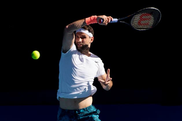 Grigor Dimitrov Australian Open 2021 Melbourne Park Melbourne Victoria Australia 14 02 2021 Copyright: xJuergenxHasenkopfx
