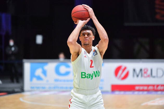 Chemnitz, Germany 14 February 2021 BBL 2020 2021 Niners Chemnitz vs FC Bayern Muenchen Wade Baldwin Bayern , Copyright: xFotostandx xDostmannx