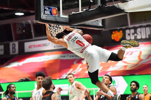 Chemnitz, Germany 14 February 2021 BBL 2020 2021 Niners Chemnitz vs FC Bayern Muenchen Nick Weiler Babb Bayern , Copyright: xFotostandx xDostmannx