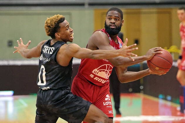 14 02 2021, xovx, Basketball BBL, JobStairs Giessen 46ers Hamburg Towers v l TJ Shorts Hamburg Towers , Jonathan Stark Giessen 46ers Giessen Sports Hall Giessen East Hesse Germany EN