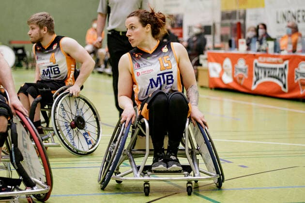 1 RBBL, ING Skywheelers Frankfurt vs Hannover United, Frankfurt, Skywheelers Dome Frankfurt, 14 2 2021 Vanessa Erskine Hannover United , ING Skywheelers Frankfurt vs Hannover United, Frankfurt, Skywheelers Dome Frankfurt, 14 2 2021 Copyright: xBEAUTIFULxSPORTS P.xGawlickx