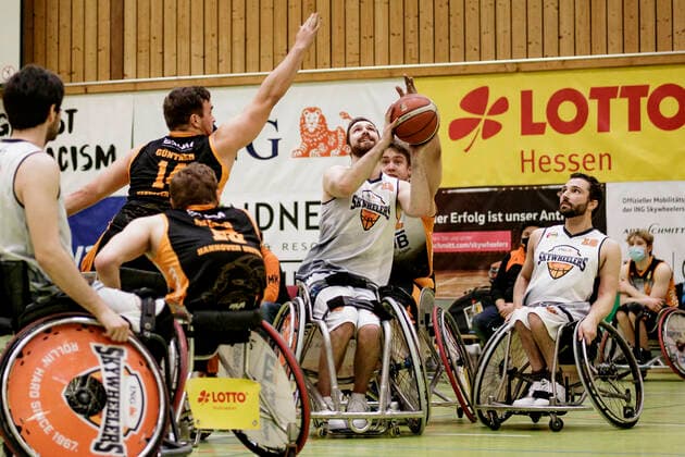 1 RBBL, ING Skywheelers Frankfurt vs Hannover United, Frankfurt, Skywheelers Dome Frankfurt, 14 2 2021 Tim Dietrich ING Skywheelers Frankfurt , ING Skywheelers Frankfurt vs Hannover United, Frankfurt, Skywheelers Dome Frankfurt, 14 2 2021 Copyright: xBEAUTIFULxSPORTS P.xGawlickx