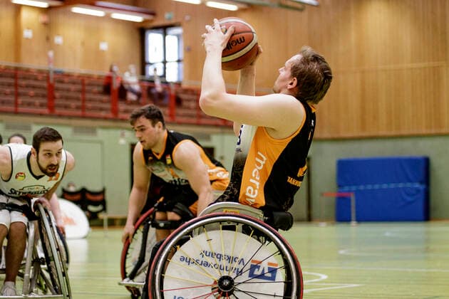 1 RBBL, ING Skywheelers Frankfurt vs Hannover United, Frankfurt, Skywheelers Dome Frankfurt, 14 2 2021 Jan Haller Hannover United , ING Skywheelers Frankfurt vs Hannover United, Frankfurt, Skywheelers Dome Frankfurt, 14 2 2021 Copyright: xBEAUTIFULxSPORTS P.xGawlickx