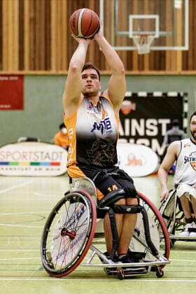 1 RBBL, ING Skywheelers Frankfurt vs Hannover United, Frankfurt, Skywheelers Dome Frankfurt, 14 2 2021 Matthias Güntner Hannover United , ING Skywheelers Frankfurt vs Hannover United, Frankfurt, Skywheelers Dome Frankfurt, 14 2 2021 Copyright: xBEAUTIFULxSPORTS P.xGawlickx