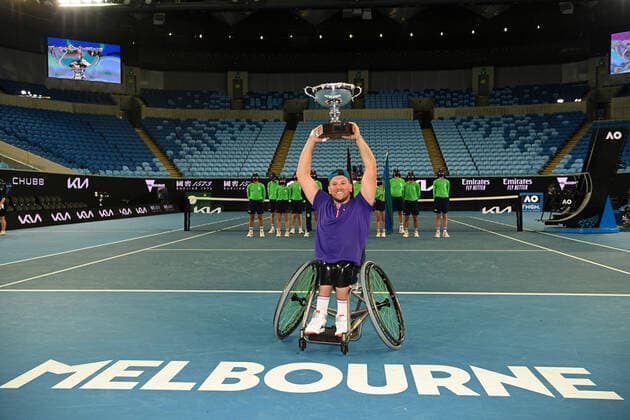 Tennis, Australian Open, Day 10, Dylan Alcott wins wheelchair tennis