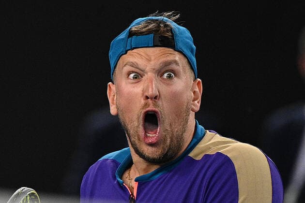 TENNIS AUSTRALIAN OPEN, Dylan Alcott of Australia reacts after defeating Sam Schroder of the Netherlands during the Men?s Quad Wheelchair singles final match on Day 10 of the Australian Open at Melbourne Park in Melbourne, Wednesday, February 17, 2021. ( NO ARCHIVING, EDITORIAL USE ONLY, NO USE IN BOOKS WITHOUT CONSENT MELBOURNE VIC AUSTRALIA  Copyright: xDEANxLEWINSx 20210218001521234481