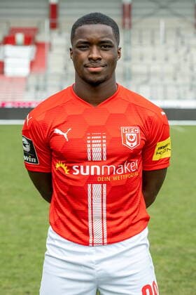 Braydon Marvin Manu HFC Hallescher Fussballclub e V 3 Liga, Porträttermin 2020 2021, Halle Saale Sachsen Anhalt Germany Erdgas Sportpark