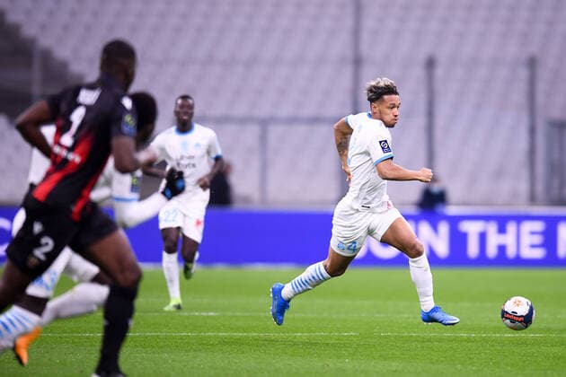 Fußball, Olympique Marseille - OGC Nizza 04 BOUBACAR KAMARA (OM) FOOTBALL : Marseille vs Nice - Ligue 1 Uber Eats - 17 02 2021 FEP Panoramic 