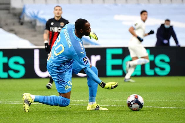 Steve Mandanda (Olympique de Marseille) FOOTBALL : Olympique de Marseille vs OGC Nice - Ligue 1 Uber Eats - Marseille - 17 02 2021 NorbertScanella PanoramiC 